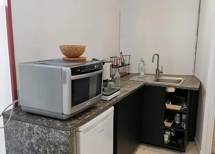 Apartment Backpackers Gelijkvloers-studio-slaapkamer-eetkamer-keuken 1 Ruimte-badkamer En-suite